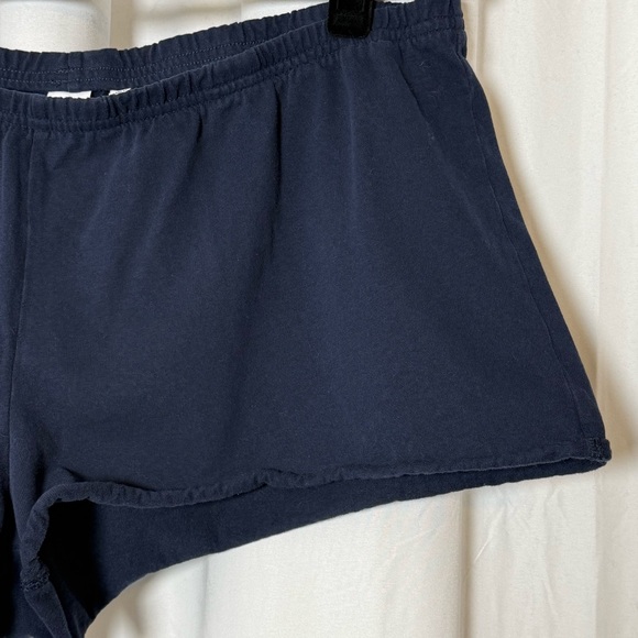 Aritzia TNA Soft Feels Rewind Shorts Navy Cotton Lounge Women’s Large - Picture 6 of 9